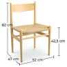 Chaise de salle à manger en bois - Design rétro - Cawi image 7