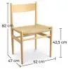 Chaise de salle à manger en bois - Design rétro - Cawi image 7
