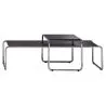 Pack de 2 tables basses empilables - bois et acier - Lacky image 7