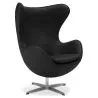 Fauteuil avec Accoudoirs - Revêtu de Similicuir - Design Oeuf - Brave image 7