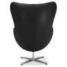 Fauteuil avec accoudoirs - Revêtement en cuir - Design en forme d'œuf - Brave image 7