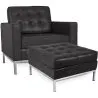 Fauteuil Design avec Repose-Pieds - Revêtement en Similicuir - Konel image 7