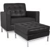 Fauteuil Design avec Repose-Pieds - Revêtement en Similicuir - Konel image 7