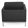 Fauteuil Design avec Repose-Pieds - Revêtement en Similicuir - Konel image 7