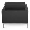 Fauteuil Design avec Repose-Pieds - Revêtement en Similicuir - Konel image 7