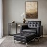 Fauteuil Design avec Repose-Pieds - Revêtement en Similicuir - Konel image 7