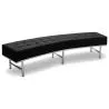 Banc Courbé - Revêtement en similicuir - Karlo image 7