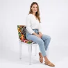 Chaise de salle à manger - Transparent - Design avec accoudoirs - Miss Style image 7