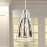 Lampe de plafond - Lampe suspendue - Acier et verre - Apolo image 7