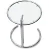 Table d'appoint ronde ajustable - Verre et acier - Lake image 7
