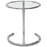 Table d'appoint ronde ajustable - Verre et acier - Lake image 7