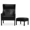 Fauteuil avec Repose-pieds - Revêtement en similicuir - Micah image 7