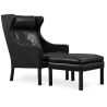 Fauteuil avec Repose-pieds - Revêtement en similicuir - Micah image 7
