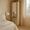Garde-Robe avec Miroir Style Rustique - Bois Ciré image 7