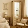 Garde-Robe avec Miroir Style Rustique - Bois Ciré image 7