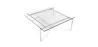 Table basse carrée - Verre - 15mm - Billo image 7