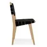 Chaise de salle à manger en bois et tissu - Sinny image 7