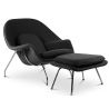 Fauteuil Design avec Repose-Pieds - Revêtement en Tissu - Womb image 7