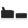 Fauteuil Design avec Repose-Pieds - Revêtement en Cachemire - Konel image 7