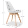 Chaise de bureau - Chaise de salle à manger - Style scandinave - Denisse image 7