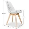 Chaise de bureau - Chaise de salle à manger - Style scandinave - Denisse image 7