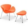 Fauteuil Design avec Repose-Pieds - Revêtement - Chunk image 7