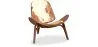 Fauteuil Design - Style Scandinave - Revêtu de Poney - Lucy image 7