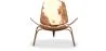 Fauteuil Design - Style Scandinave - Revêtu de Poney - Lucy image 7