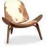 Fauteuil Design - Style Scandinave - Revêtu de Poney - Lucy image 7