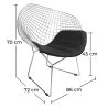 Chaise longue - Acier Chaise design - Berty image 7