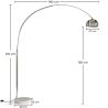 Lampadaire avec Base en Marbre - Lampe de Salon - Bouw image 7