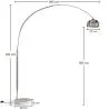 Lampadaire avec Base en Marbre - Lampe de Salon - Bouw image 7