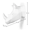 Tête de rhinocéros Origami Résine image 7