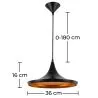 Lampe de Plafond - Lampe Suspendue Design Industriel - Extensive image 7