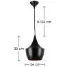 Lampe de Plafond - Lampe Suspendue Design Industriel - Extensive image 7