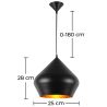 Lampe de plafond en aluminium - Suspension de style industriel - Strong image 7