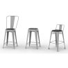 Coussin magnétisé pour tabouret carré - simili cuir - Stylix image 7
