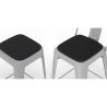 Coussin magnétisé pour tabouret carré - simili cuir - Stylix image 7
