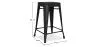 Tabouret de bar design industriel - acier mat - 60cm - Stylix image 7