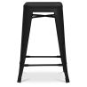 Tabouret de bar design industriel - acier mat - 60cm - Stylix image 7