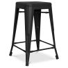 Tabouret de bar design industriel - acier mat - 60cm - Stylix image 7