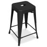 Tabouret de bar design industriel - acier mat - 60cm - Stylix image 7