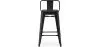 Tabouret de bar avec dossier design industriel - 60cm - Stylix image 7