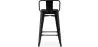 Tabouret de bar avec dossier design industriel - 60cm - Stylix image 7