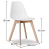 Chaise de salle à manger - Style scandinave - Denisse image 7