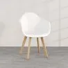 Chaise de salle à manger avec accoudoirs - Style scandinave - Dominic image 7