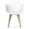 Chaise de salle à manger avec accoudoirs - Style scandinave - Dominic image 7