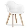 Chaise de salle à manger avec accoudoirs - Style scandinave - Dominic image 7