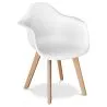 Chaise de salle à manger avec accoudoirs - Style scandinave - Dominic image 7