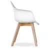 Chaise de salle à manger avec accoudoirs - Style scandinave - Dominic image 7